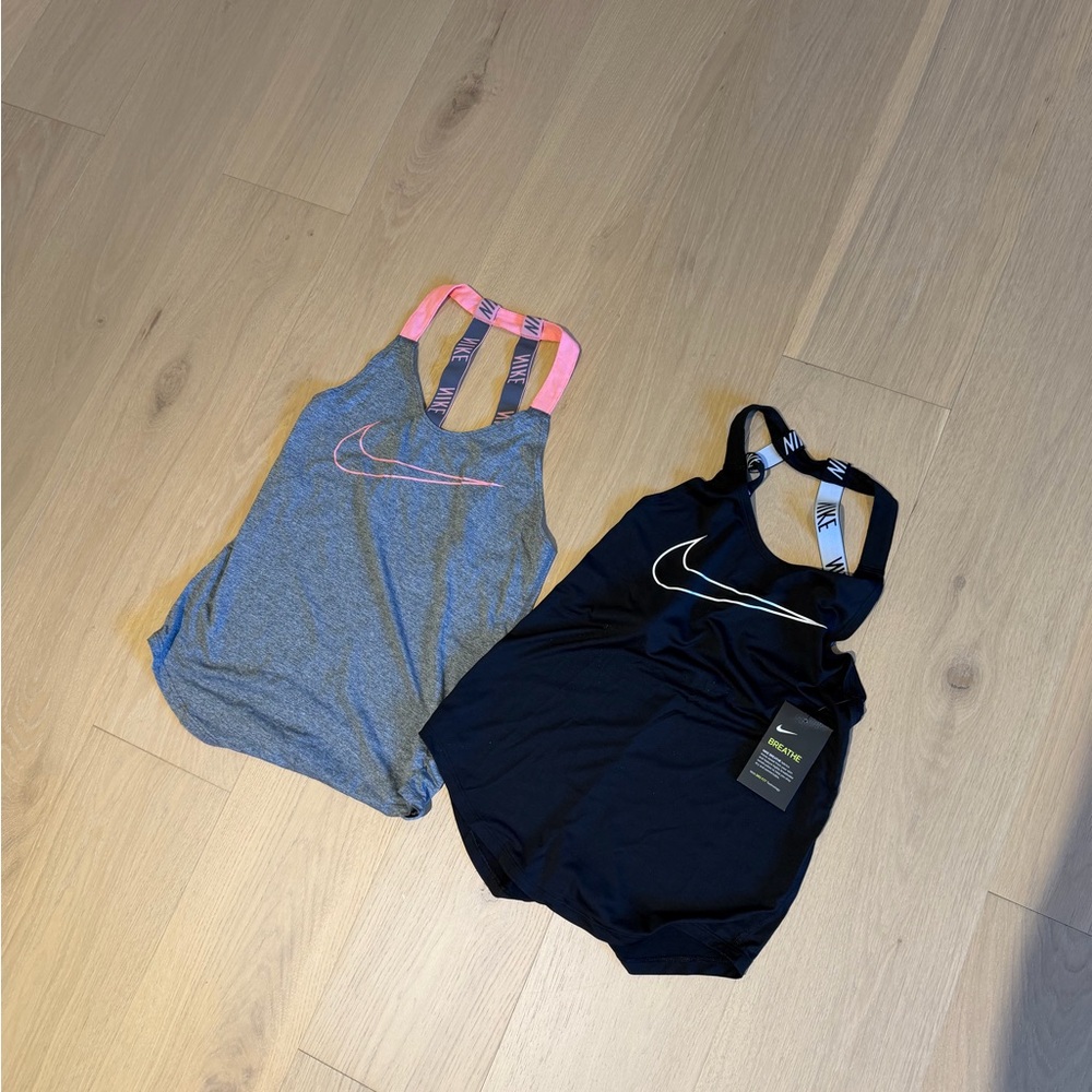 Bundle of 2 Nike Open Back Tops